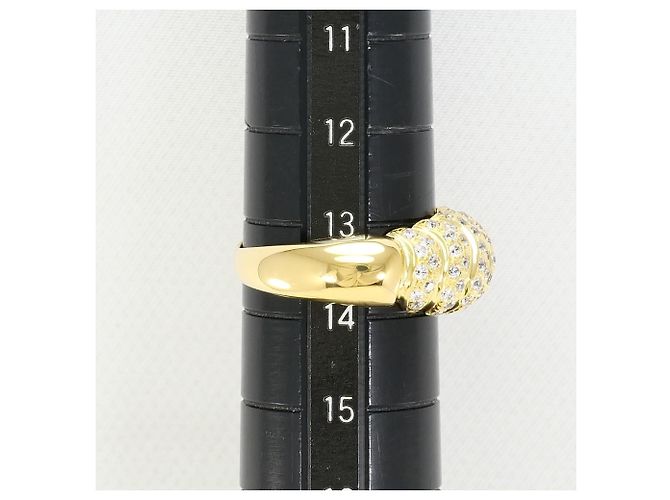 Autre Marque 18K Gelbgold-Ring mit Zirkonia Golden - Ansicht 6