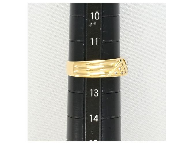 Autre Marque Diamantring aus PT900-Platin und 18K Gelbgold Golden - Ansicht 7