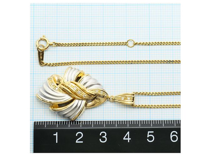Autre Marque Collana in diamanti in oro giallo 18K e platino D'oro - vista 5