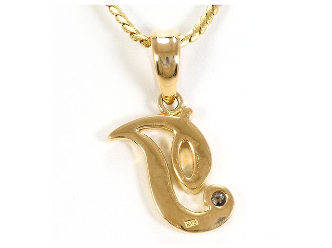 Autre Marque Collana in oro giallo 18K con diamante D'oro - vista 3