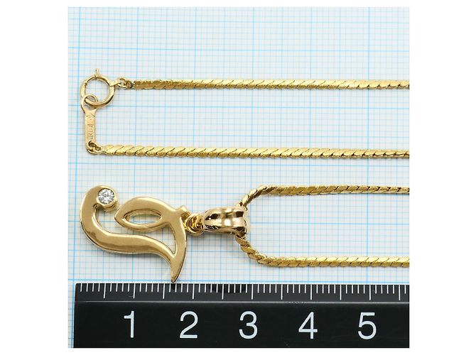 Autre Marque Collana in oro giallo 18K con diamante D'oro - vista 5