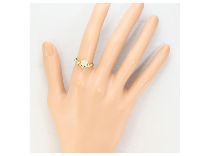 Autre Marque PT900 Platin- und 18K Gelbgold-Ring mit Diamant Golden - Ansicht 6