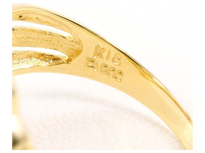 Autre Marque Anel de banda em platina PT900 e ouro amarelo 18K Dourado - vista 4