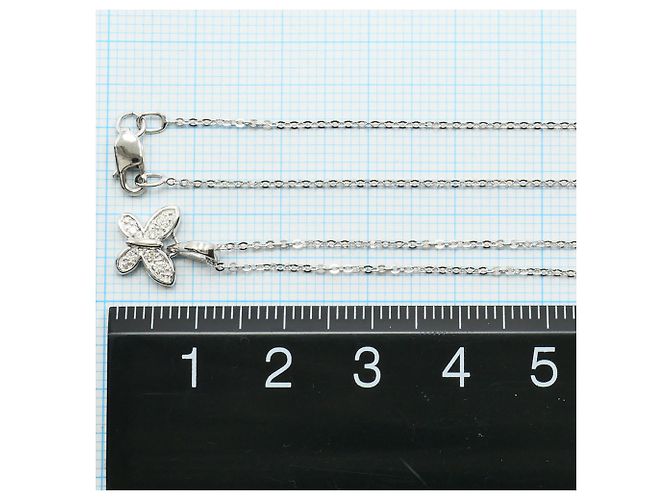 Autre Marque 18K Weißgoldkette mit Diamant Golden - Ansicht 4