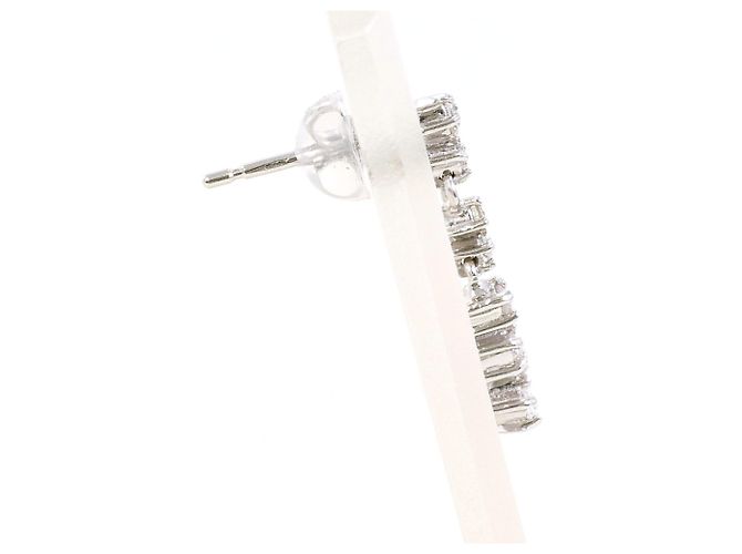 Autre Marque Eleganti orecchini pendenti in oro bianco 18K D'oro - vista 2