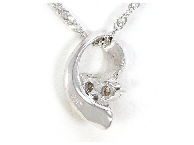 Autre Marque 18K Weißgoldkette mit Diamant Golden - Ansicht 3