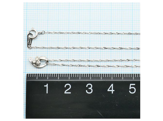 Autre Marque 18K Weißgoldkette mit Diamant Golden - Ansicht 4