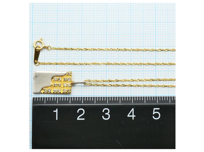 Autre Marque Collana in oro giallo 18K con diamante marrone D'oro - vista 4