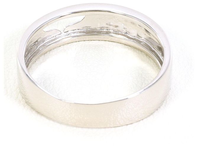 Autre Marque Anello a fascia in oro bianco 18K D'oro - vista 3