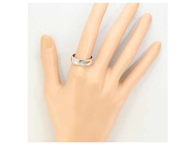 Autre Marque Anello a fascia in oro bianco 18K D'oro - vista 5