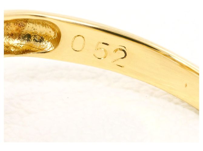 Autre Marque 18K Gelbgold-Ring mit braunem Diamanten Golden - Ansicht 4
