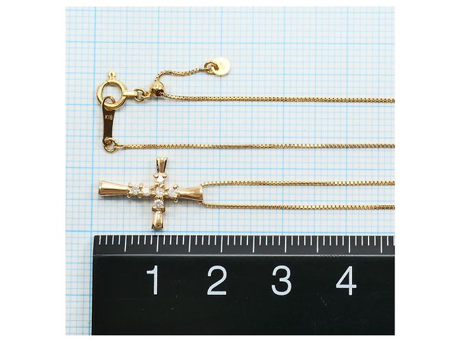 Autre Marque Collana in oro rosa 14K con diamante D'oro - vista 4