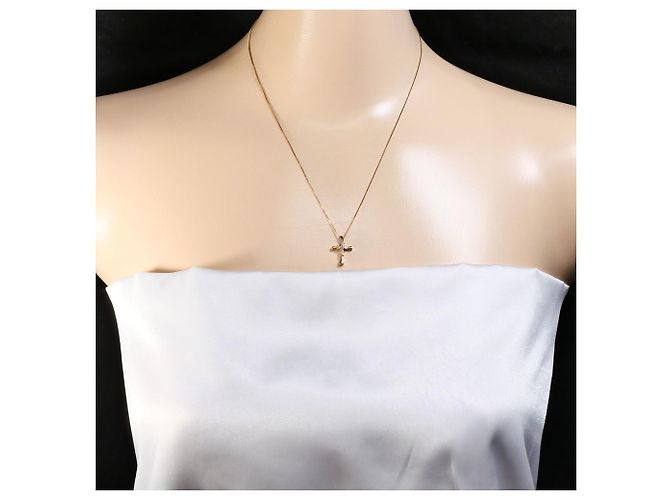 Autre Marque Collana in oro rosa 14K con diamante D'oro - vista 5