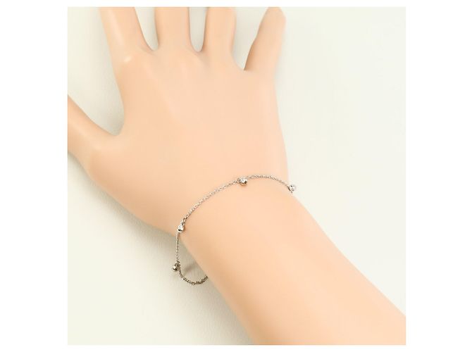 Autre Marque Bracciale con charm in oro bianco 18K D'oro - vista 3