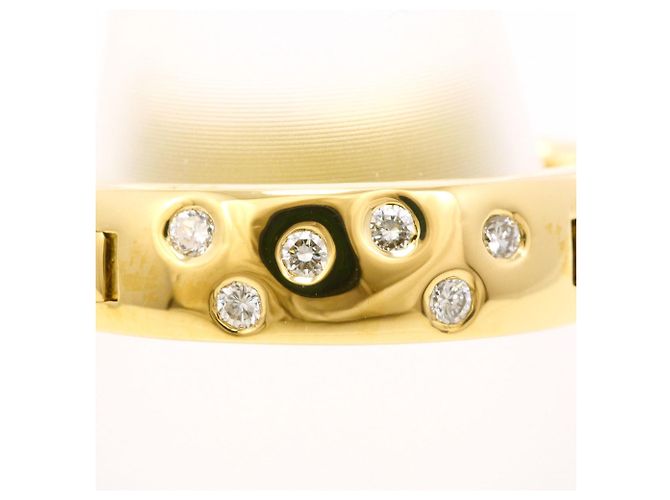 Autre Marque 18K Gelbgold-Ring mit Diamant Golden - Ansicht 2