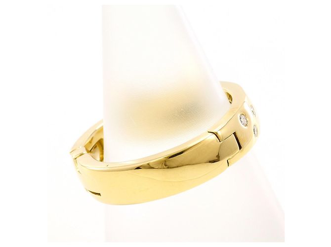 Autre Marque 18K Gelbgold-Ring mit Diamant Golden - Ansicht 3