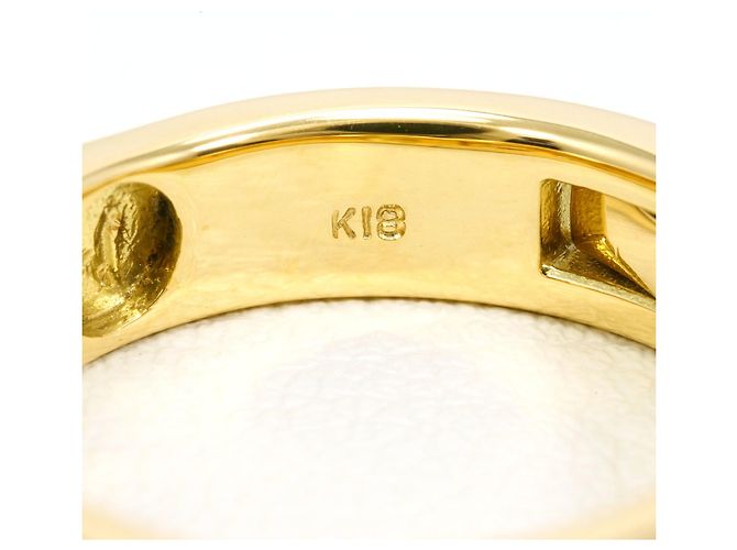 Autre Marque 18K Gelbgold-Ring mit Diamant Golden - Ansicht 5