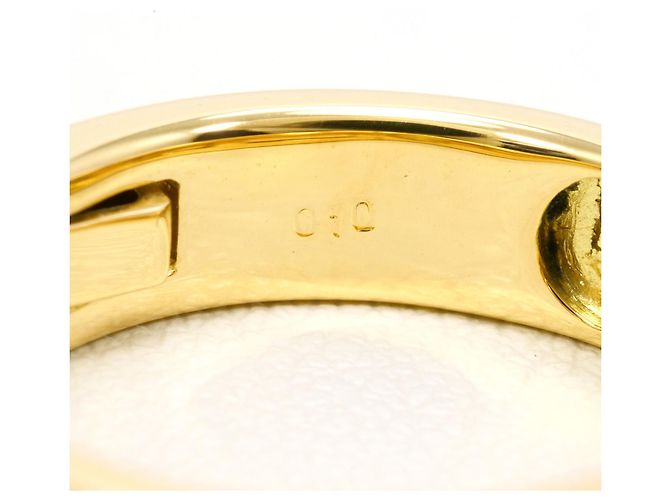 Autre Marque 18K Gelbgold-Ring mit Diamant Golden - Ansicht 6