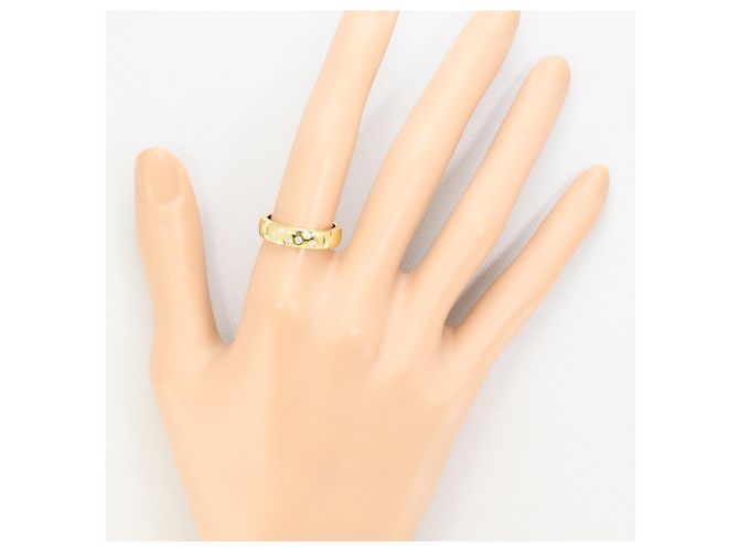 Autre Marque 18K Gelbgold-Ring mit Diamant Golden - Ansicht 7