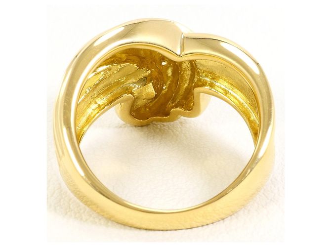 Autre Marque 18K Yellow Gold Band Ring with Diamond Golden - view 4
