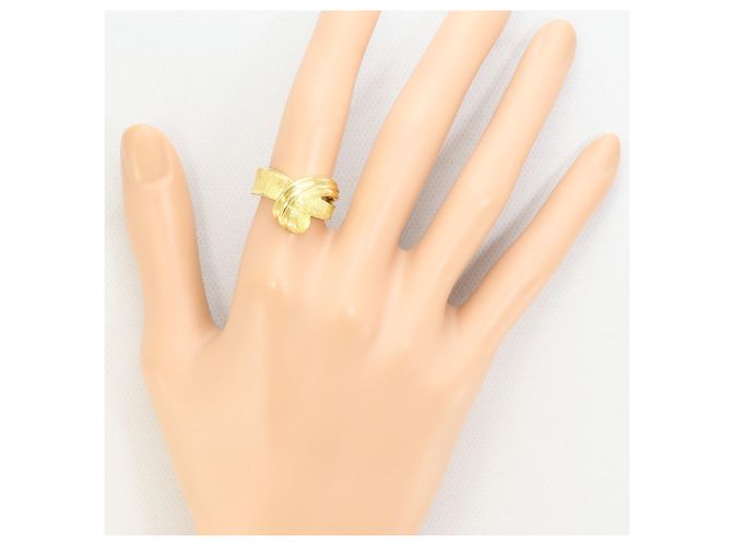 Autre Marque 18K Yellow Gold Band Ring with Diamond Golden - view 7
