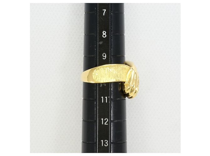 Autre Marque 18K Yellow Gold Band Ring with Diamond Golden - view 8