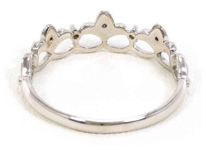 Autre Marque 18K Weißgold-Ring mit Diamant Golden - Ansicht 3