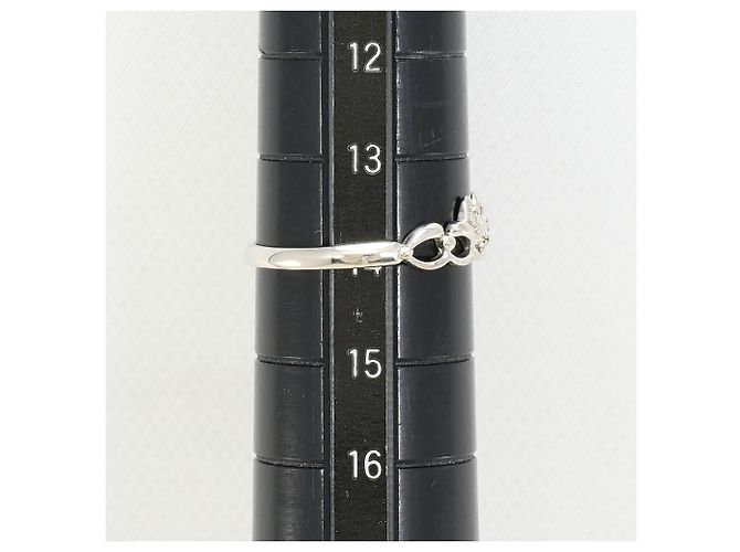 Autre Marque 18K Weißgold-Ring mit Diamant Golden - Ansicht 7