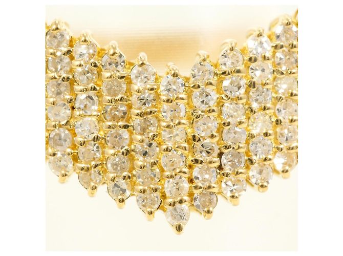 Autre Marque 18K Gelbgold-Ring mit Diamant Golden - Ansicht 2