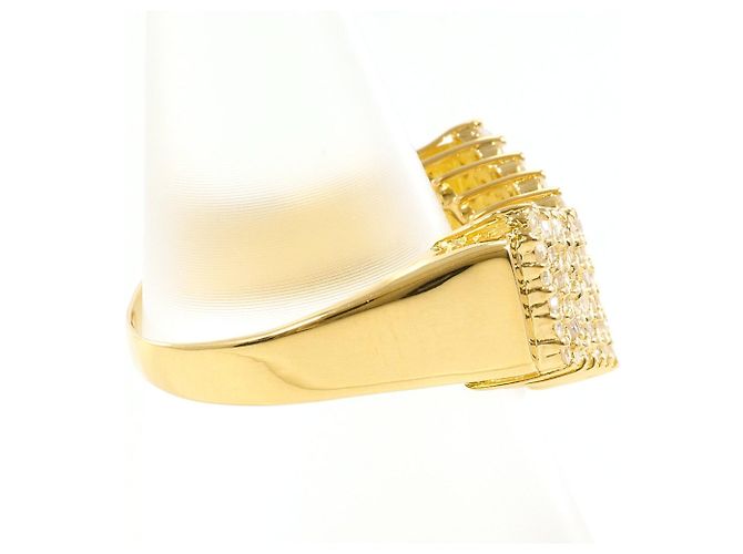 Autre Marque 18K Gelbgold-Ring mit Diamant Golden - Ansicht 3