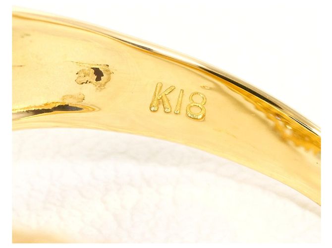 Autre Marque 18K Gelbgold-Ring mit Diamant Golden - Ansicht 5