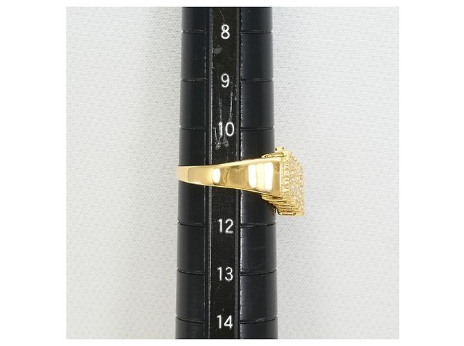 Autre Marque 18K Gelbgold-Ring mit Diamant Golden - Ansicht 8