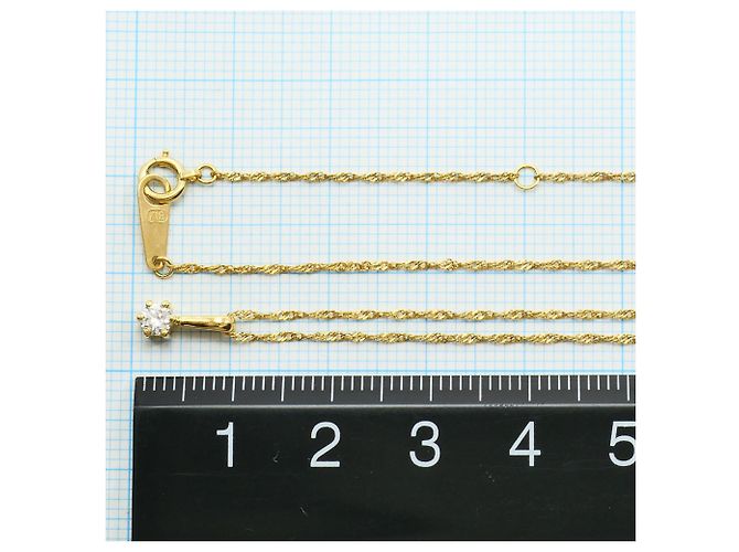 Autre Marque Collana in oro giallo 18K con diamante D'oro - vista 4