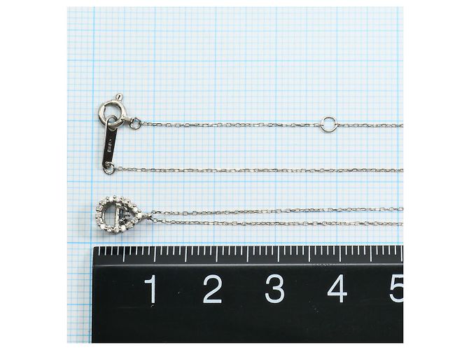Autre Marque Collana in oro bianco 18K con diamanti blu D'oro - vista 4