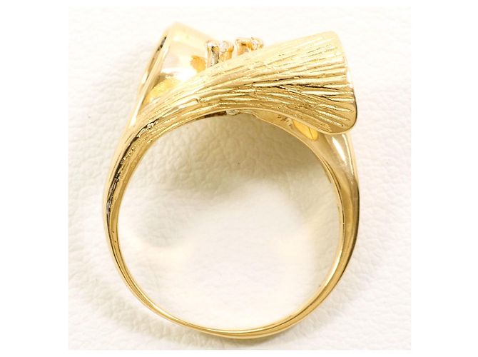 Autre Marque 18K Gelbgold-Ring mit Diamant Golden - Ansicht 3