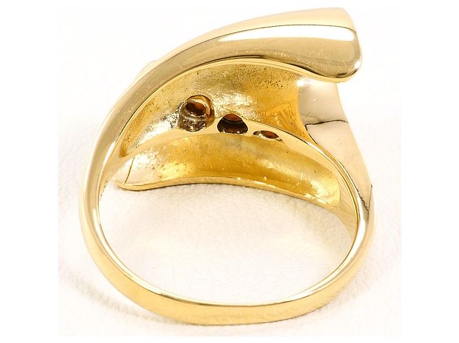 Autre Marque 18K Gelbgold-Ring mit Diamant Golden - Ansicht 4