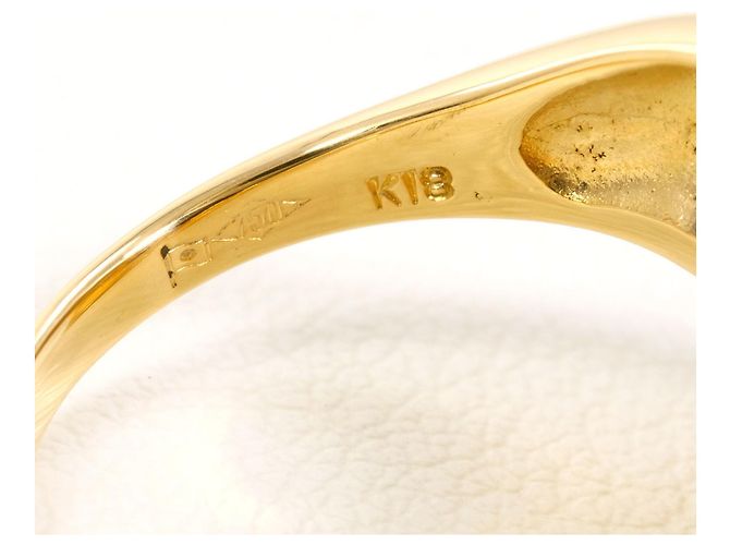 Autre Marque 18K Gelbgold-Ring mit Diamant Golden - Ansicht 5