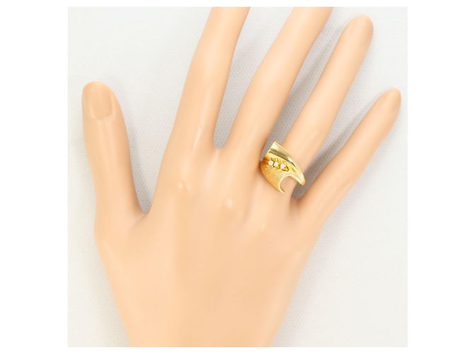 Autre Marque 18K Gelbgold-Ring mit Diamant Golden - Ansicht 6