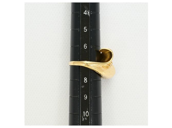 Autre Marque 18K Gelbgold-Ring mit Diamant Golden - Ansicht 7