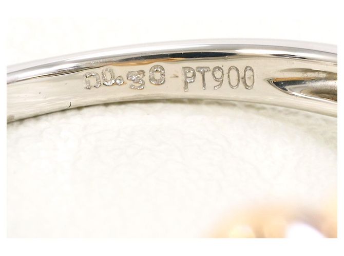 Autre Marque PT900 Platin- und Roségold-Ring mit Diamant Pink Golden - Ansicht 6