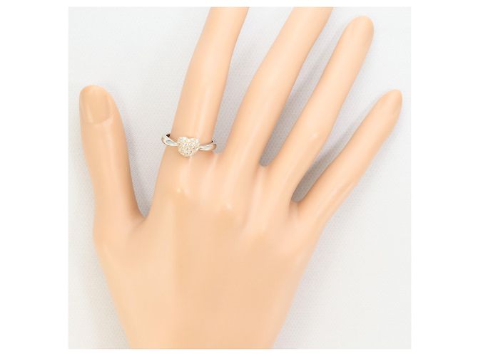 Autre Marque PT900 Platin- und Roségold-Ring mit Diamant Pink Golden - Ansicht 7