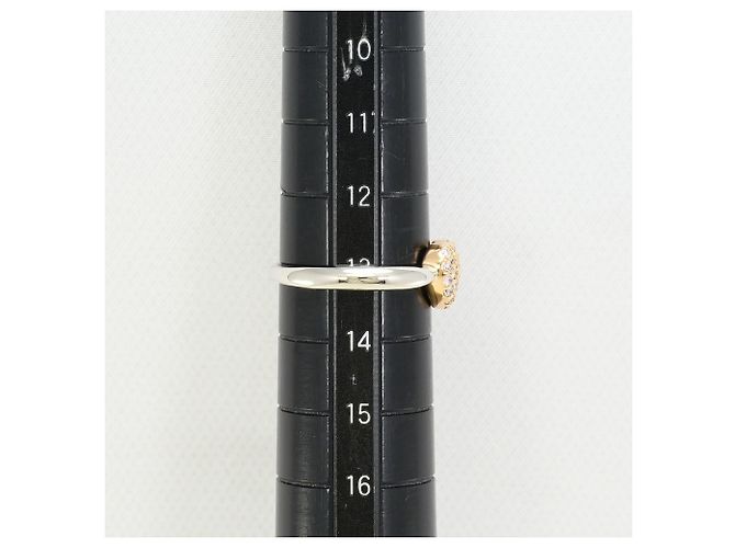 Autre Marque PT900 Platin- und Roségold-Ring mit Diamant Pink Golden - Ansicht 8