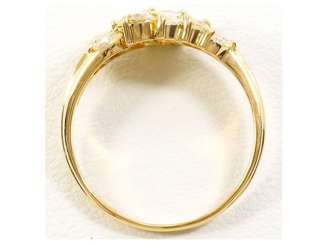 Autre Marque 18K Gelbgold-Ring mit Diamanten Golden - Ansicht 3