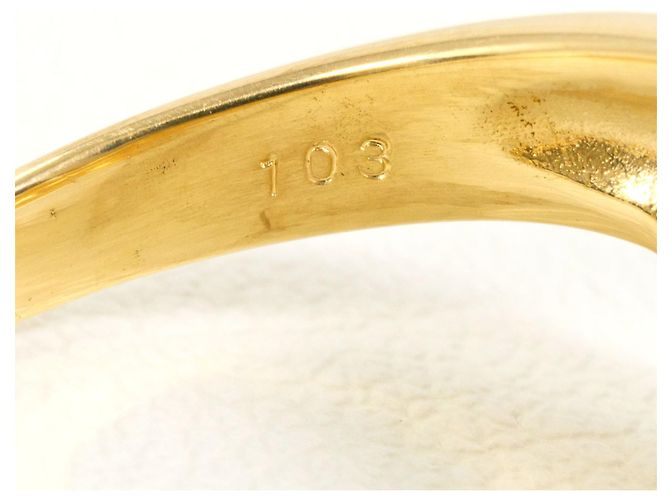 Autre Marque 18K Gelbgold-Ring mit Diamanten Golden - Ansicht 6