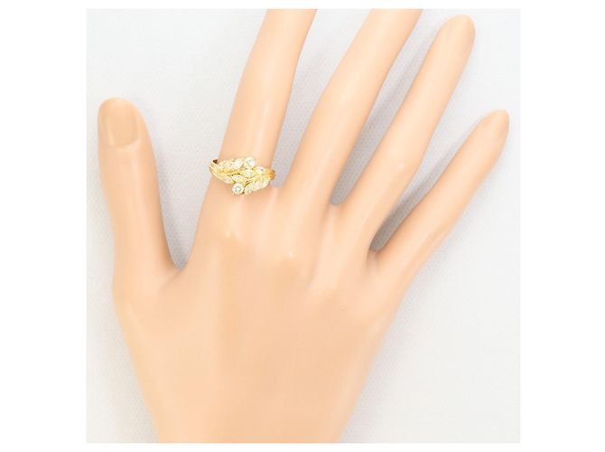Autre Marque 18K Gelbgold-Ring mit Diamanten Golden - Ansicht 7