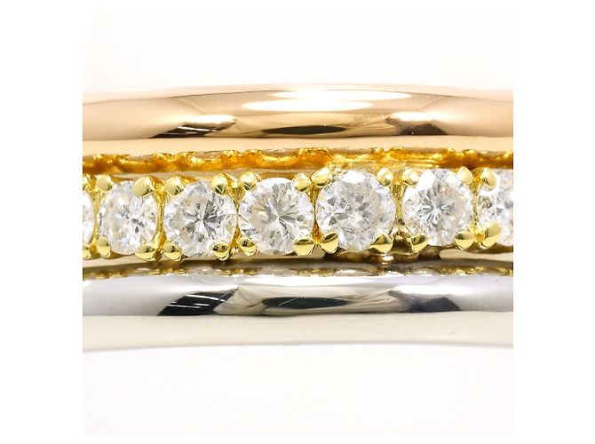Autre Marque Eleganter Diamantring Golden - Ansicht 2