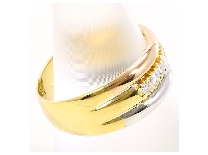 Autre Marque Eleganter Diamantring Golden - Ansicht 3