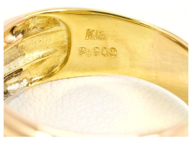 Autre Marque Eleganter Diamantring Golden - Ansicht 5