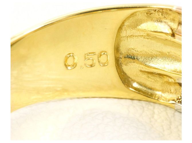 Autre Marque Eleganter Diamantring Golden - Ansicht 6