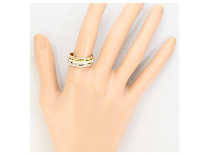 Autre Marque Eleganter Diamantring Golden - Ansicht 7